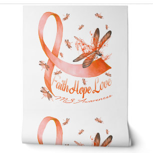Faith Hope Love MS Awareness Dragonfly Wallpaper