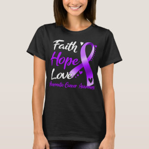 Faith Hope love Pancreatic Cancer Awareness T-Shirt