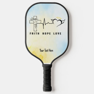 Faith Hope Love Pickleball Paddle