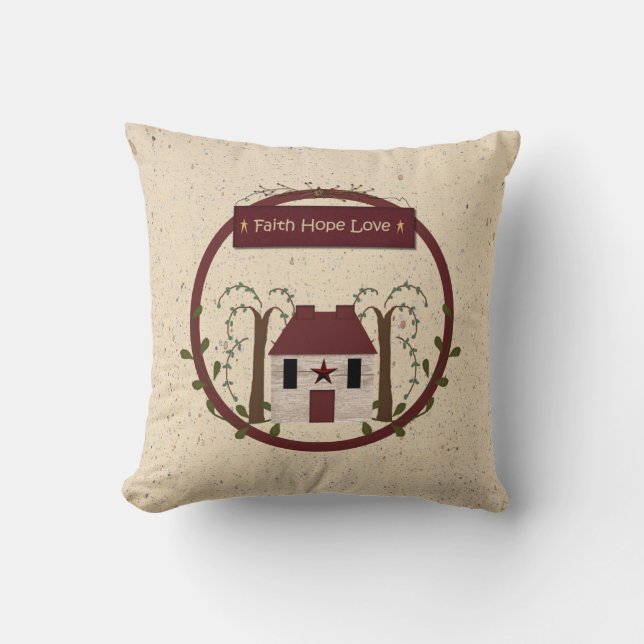 Faith Hope Love Pillow (Front)