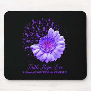 Faith Hope Love Pulmonary Hypertension Awareness Mouse Pad