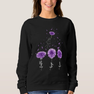 Faith Hope Love Purple Sunflower Cystic Fibrosis A Sweatshirt