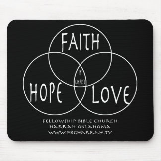 Faith Hope Love Rat Mat Mouse Pad