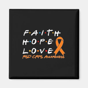 Faith Hope Love Rsd Crps Awareness Magnet