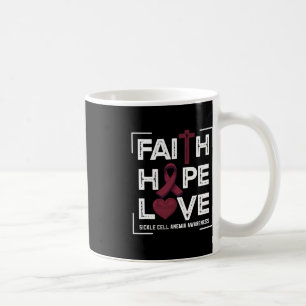 Faith Hope Love Sickle Cell Anaemia Awareness Coffee Mug