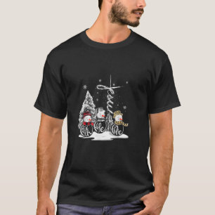 Faith Hope Love Snowman Jesus Cross Funny Christma T-Shirt