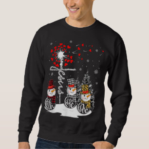 Faith Hope Love Snowman Jesus Dandelion Christian Sweatshirt
