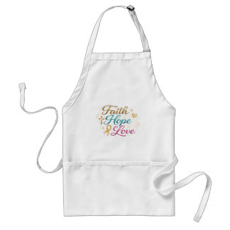 Faith Hope Love Standard Apron