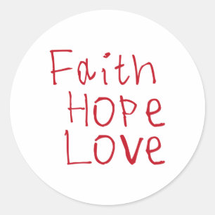 Faith Hope Love Sticker 