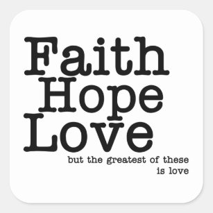 Faith Hope Love Stickers