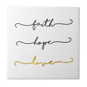 Faith Hope Love Tile
