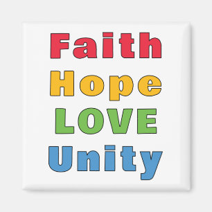 Faith Hope Love Unity Magnet