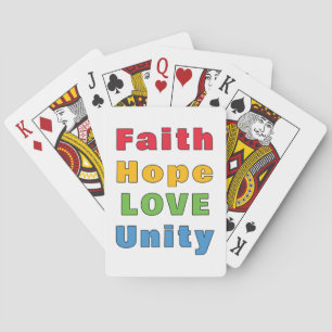 Faith Hope Love Unity Playing Cards