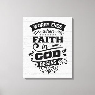 Faith in God Canvas Print