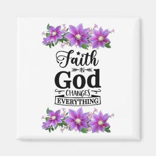 faith in god christian design magnet