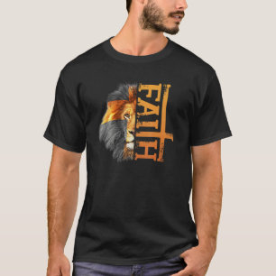 Faith in God Strong Lion Believe in God T-Shirt