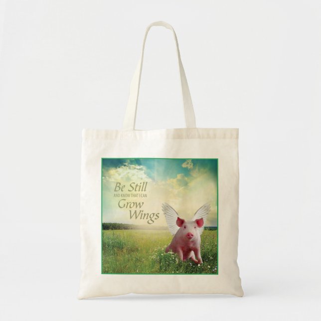 Faith In Pigs Tote Bag (Front)