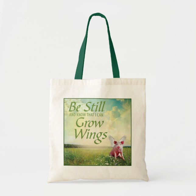 Faith In Pigs Tote Bag (Front)