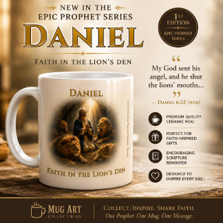 Faith in the Lions’ Den – Daniel 6:22 Scripture Coffee Mug