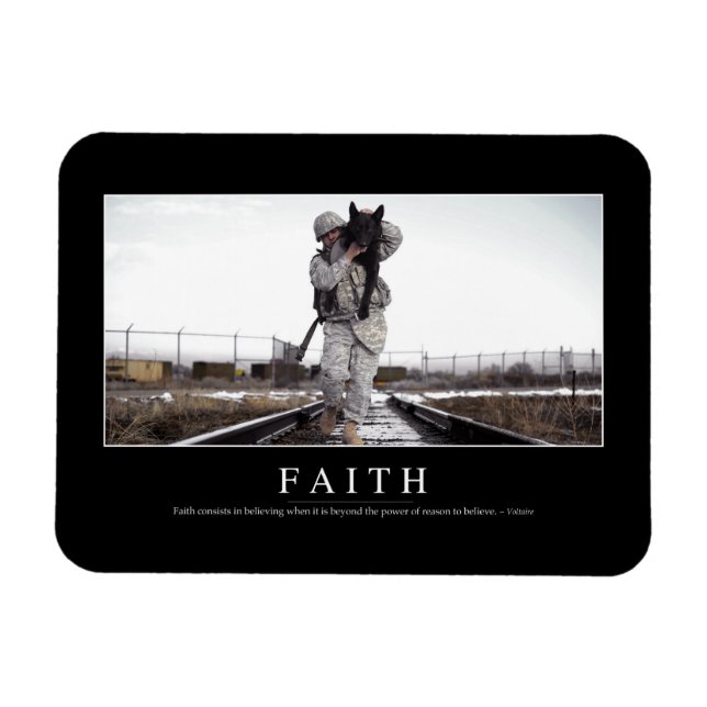 Faith: Inspirational Quote Magnet (Horizontal)