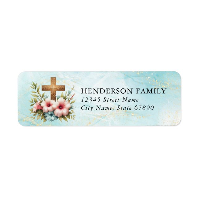 Faith & Inspirational Return Address Labels (Front)