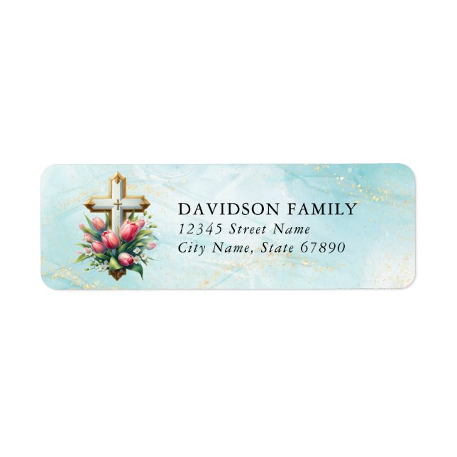 Faith & Inspirational Return Address Labels (Front)