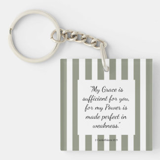 Faith-Inspired Bible Verse Key Ring