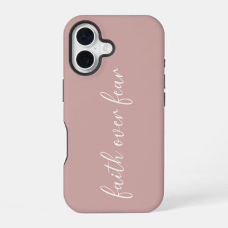 Faith Inspired Minimalist Pink iPhone 16 Case
