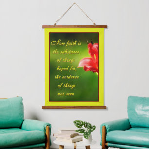 Faith is  hanging tapestry