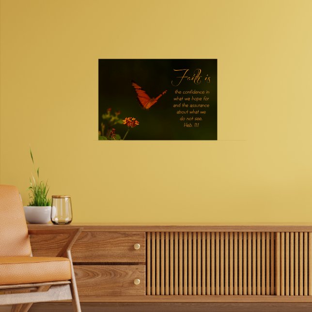Faith is...Inspirational Scripture Poster (Living Room 2)