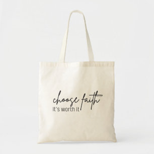 Faith it's worth it custom tote for women bag