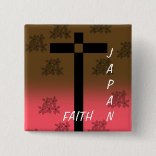 FAITH JAPAN 15 CM SQUARE BADGE