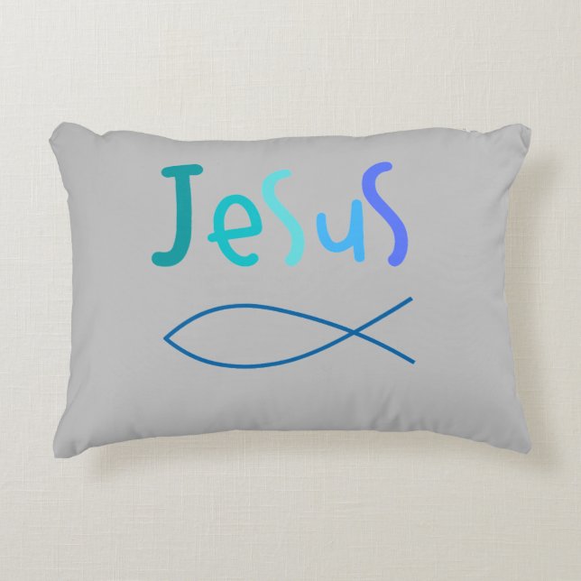 Faith , Jesus  Decorative Cushion (Front)