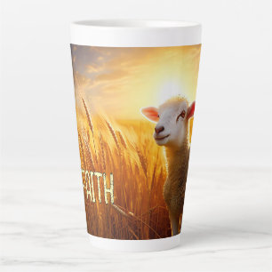 Faith, Lamb Latte Mug