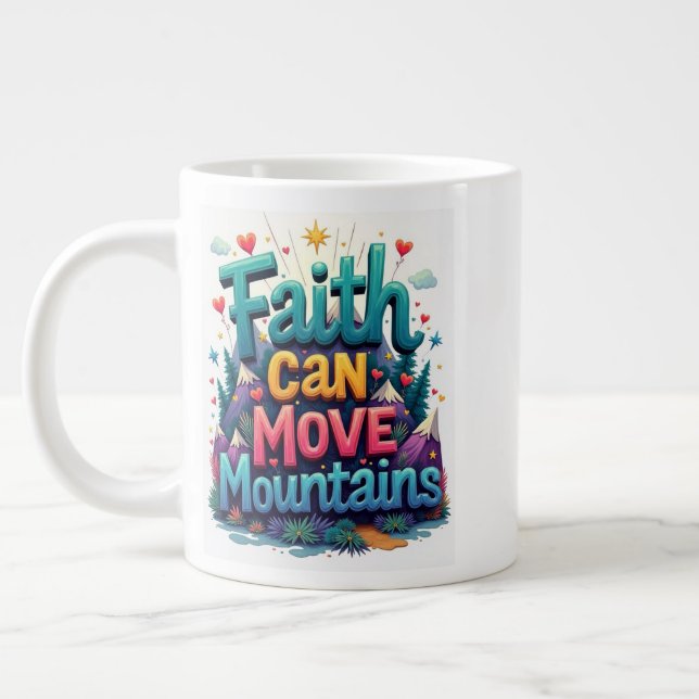 Faith Large Coffee Mug (Left)
