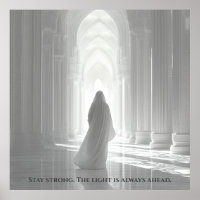 Faith Light in Church Inspirational Hope Quote