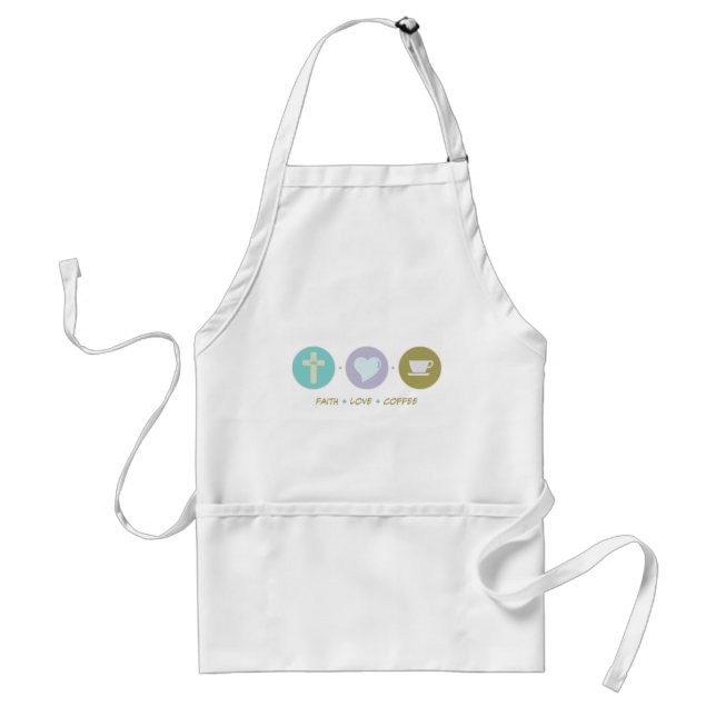 Faith Love Coffee Standard Apron (Front)