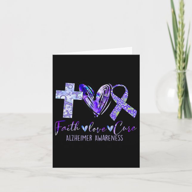 Faith Love Cure Heimerheimer  Card (Front)