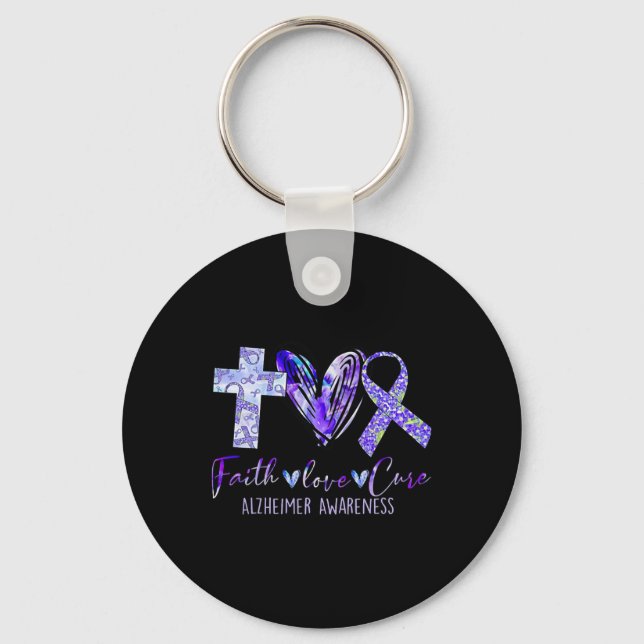 Faith Love Cure Heimerheimer  Key Ring (Front)