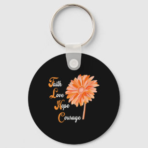 Faith Love Hope Courage Aml Leukaemia Awareness 1 Key Ring