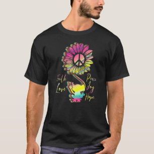 Faith Love Peace Joy Hope Frog Sign Yoga Frogs Hip T-Shirt