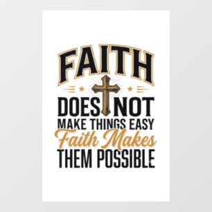 Faith Makes Them Possible Christian Typography Des