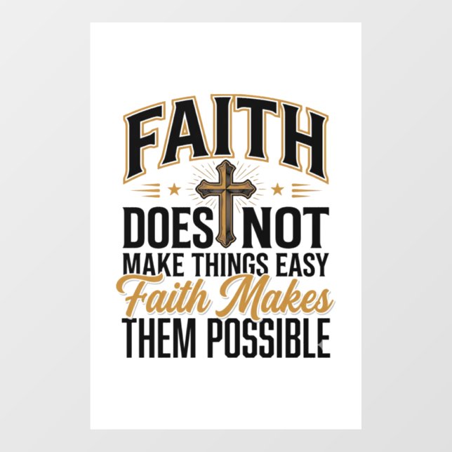 Faith Makes Them Possible Christian Typography Des (Sheet)