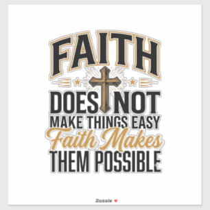 Faith Makes Them Possible Christian Typography Des