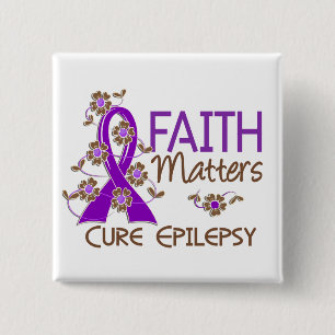 Faith Matters 3 Epilepsy 15 Cm Square Badge
