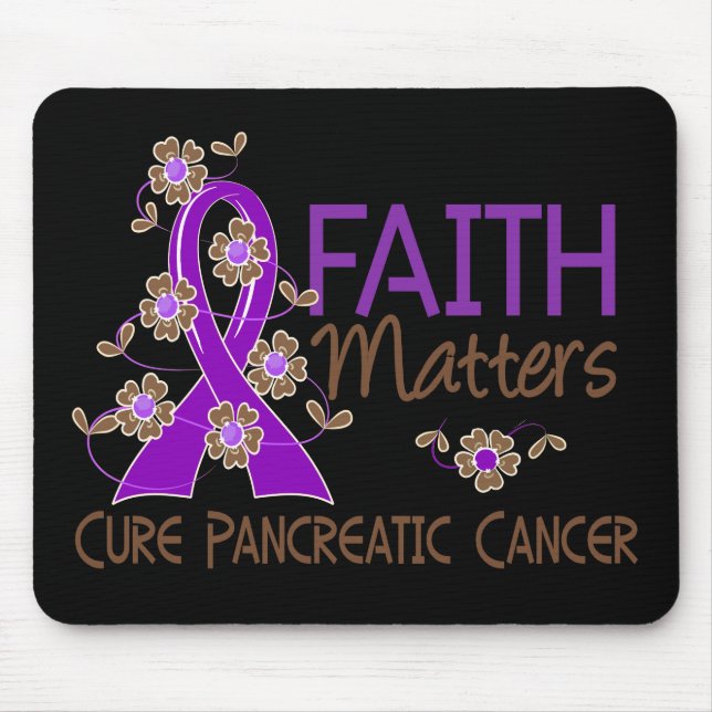 Faith Matters 3 Pancreatic Cancer Mouse Pad (Front)