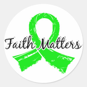 Faith Matters 5 Lymphoma (Non-Hodgkin's) Classic Round Sticker