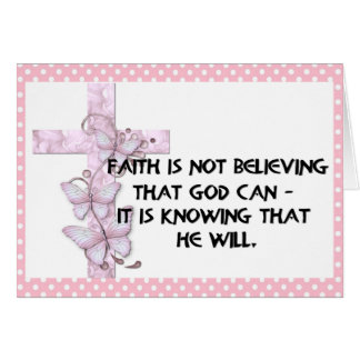 Faith Message Christian Greeting Card