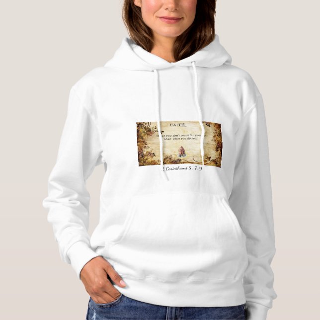 Faith Not Sight Women's Hoodie by StanVG (Front)