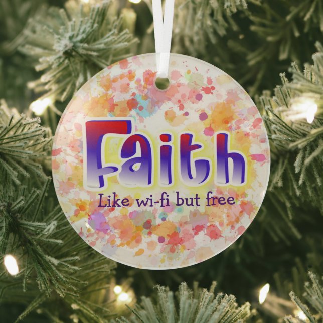 Faith Ornament for personalisation (Insitu)